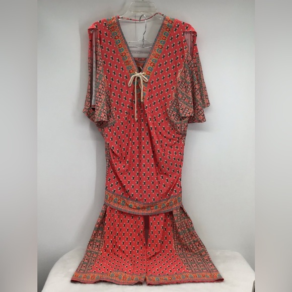 Nanette Lepore Swim NWT 2-Piece Set Cover Tunic & Pants Multicolored Size Large - Picture 2 of 13